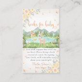 Spring Bloom and Butterflies Deer Baby Shower Begleitkarte (Vorderseite)