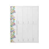 Spring Bloom Blume Wochenplaner Notepad Notizblock (Rotiert)