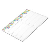 Spring Bloom Blume Wochenplaner Notepad Notizblock (angewinkelt)
