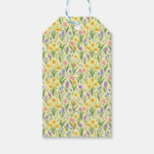 Spring Bloom Burst Pattern Geschenkanhänger (Vorderseite)