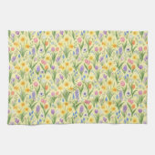 Spring Bloom Burst Pattern Geschirrtuch (Horizontal)