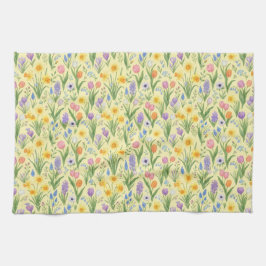 Spring Bloom Burst Pattern Geschirrtuch