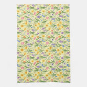 Spring Bloom Burst Pattern Geschirrtuch (Vertikal)