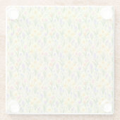 Spring Bloom Burst Pattern Glasuntersetzer (Rückseite)