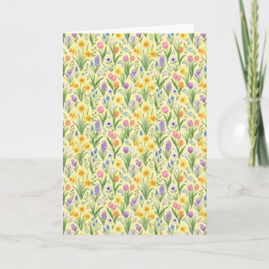 Spring Bloom Burst Pattern Karte (Vorderseite)