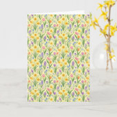 Spring Bloom Burst Pattern Karte (Gelbe Blume)