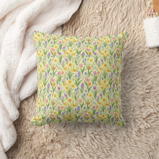 Spring Bloom Burst Pattern Kissen (Decke)