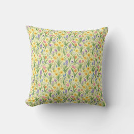 Spring Bloom Burst Pattern Kissen
