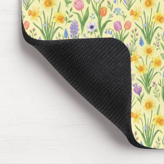 Spring Bloom Burst Pattern Mousepad (Ecke)