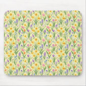 Spring Bloom Burst Pattern Mousepad (Vorne)