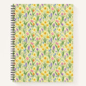 Spring Bloom Burst Pattern Notizblock (Vorderseite)