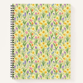 Spring Bloom Burst Pattern Notizblock