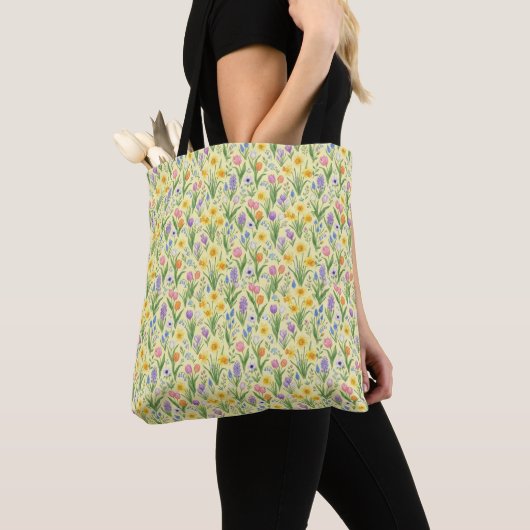Spring Bloom Burst Pattern Tasche (Von Nahem)