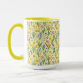 Spring Bloom Burst Pattern Tasse (Links)