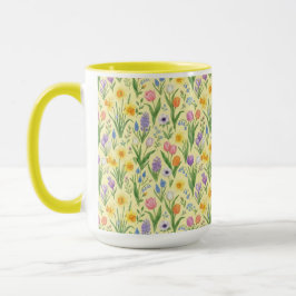 Spring Bloom Burst Pattern Tasse