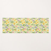 Spring Bloom Burst Pattern Yogamatte (Vorderseite (Horizontal))