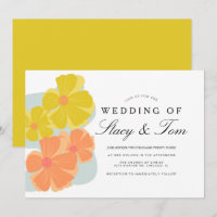 Spring Bloom Cosmos Hand Drawn Wedding
