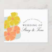 Spring Bloom Cosmos Hand Drawn Wedding
