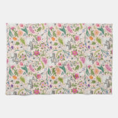 Spring Bloom Garden Bunny Butterfisch Ostern Geschirrtuch (Horizontal)