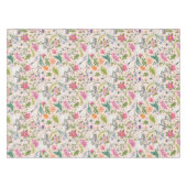 Spring Bloom Garden Bunny Butterfisch Ostern Tischdecke (Vorderseite (Horizontal))