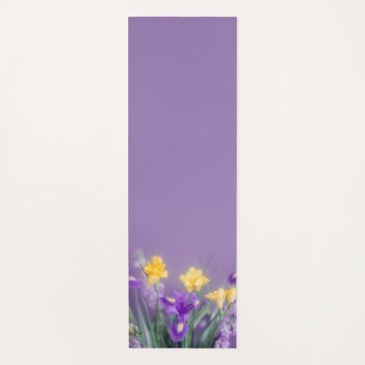 Spring Bloom & Lavender Sky Reversible Yogamatte (Vorderseite)