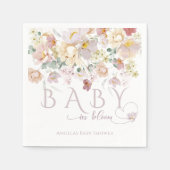 Spring Bloom Wildblume Lila Girl Baby Dusche Serviette (Vorderseite)
