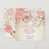 Spring Bloom Wildblumen Brautparty Einladung (Vorne/Hinten)