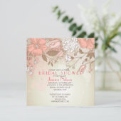 Spring Bloom Wildblumen Brautparty Einladung (Stehend Vorderseite)