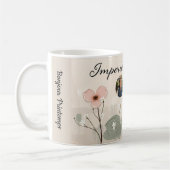 Spring Bloom Wildflower Meadow Personalized Kaffeetasse (Links)