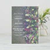 Spring Blooms Foto Hochzeit Einladung (Stehend Vorderseite)