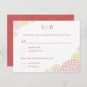 Spring Blooms Wedding RSVP Card (Vorne/Hinten)