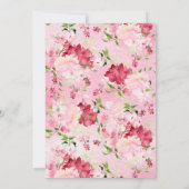 Spring Blossom BINGO Baby Shower Game Einladung (Rückseite)