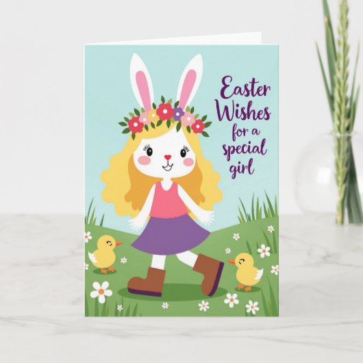 Spring Blossom Character Card Karte (Vorderseite)