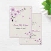 Spring Blossom Save the Date Hochzeit MiniCard (Schreibtisch)