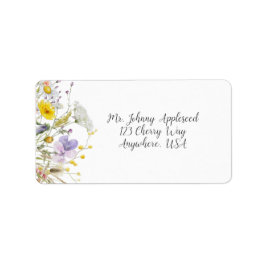 Spring Blossom Wedding Address Labels Adressaufkleber