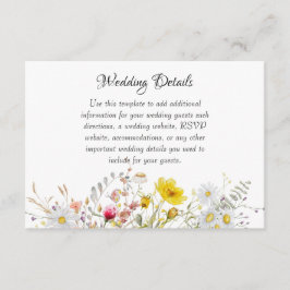 Spring Blossom Wedding Enclosure Cards Begleitkarte