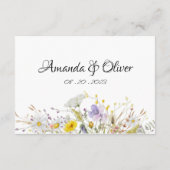 Spring Blossom Wedding Enclosure Cards Begleitkarte (Rückseite)