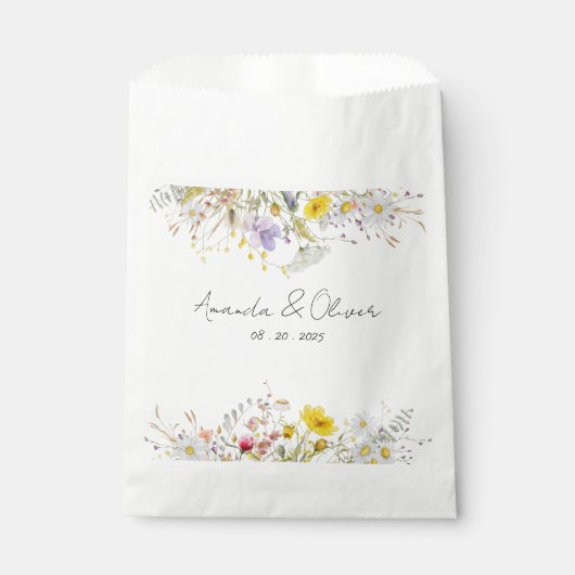 Spring Blossom Wedding Favor Bags Geschenktütchen (Vorderseite)