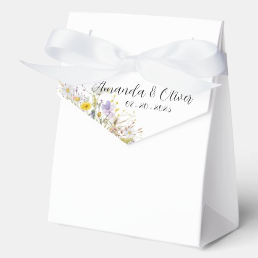 Spring Blossom Wedding Favor Boxes Geschenkschachtel (Vorderseite)