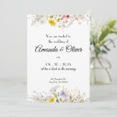 Spring Blossom Wedding Invitation Einladung (Stehend Vorderseite)