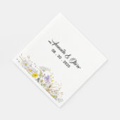 Spring Blossom Wedding Napkins Serviette (Ecke)
