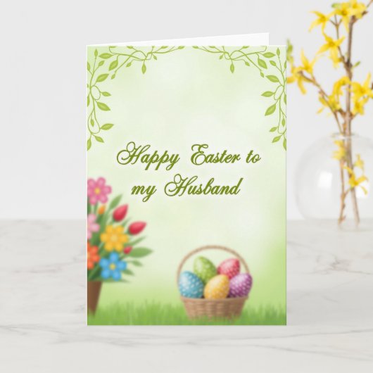 Spring Blossoms Easter Card Karte (Gelbe Blume)