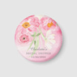 Spring Blossoms Floral Bridal Shower Magnet<br><div class="desc">Stunning floral bridal shower design featuring gorgeous watercolor spring flowers including pink cherry blossoms.  Visit our shop to view our entire spring blossoms collection.</div>