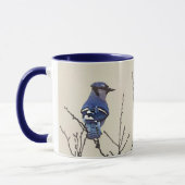 Spring Blue Jay Fine Art for Bird Lovers Tasse (Links)