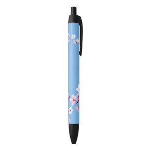 Spring Blue Sky Cherry Blossom Blume Warecolor Kugelschreiber