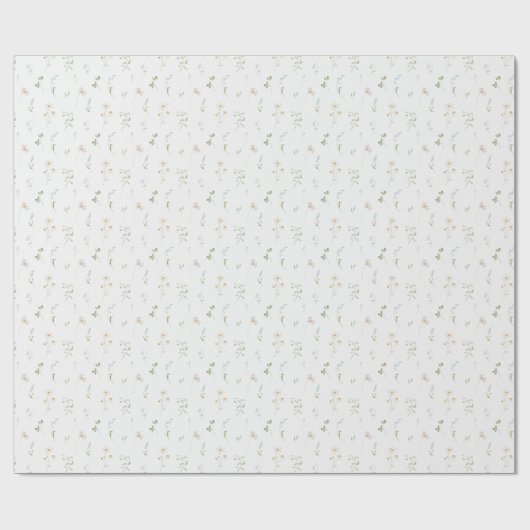 Spring Blue Wildblume Geschenkpapier (Flach)