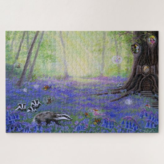 Spring Bluebell Fairy Puzzle (Horizontal)