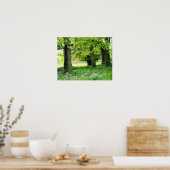 Spring Bluebell Forest Print Poster (Küche)