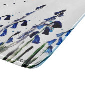 Spring Bluebells Butterfly Floral Schneidebrett (Ecke)