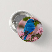 Spring Bluebird Button (Vorne & Hinten)